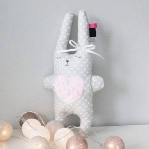 zajaczek krolik handmade rozowy