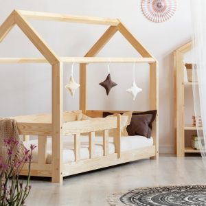 łóżko domek z barierkami