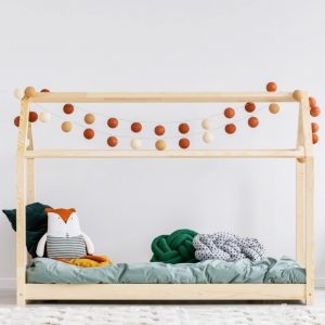 łóżko domek drewniany z szufladą