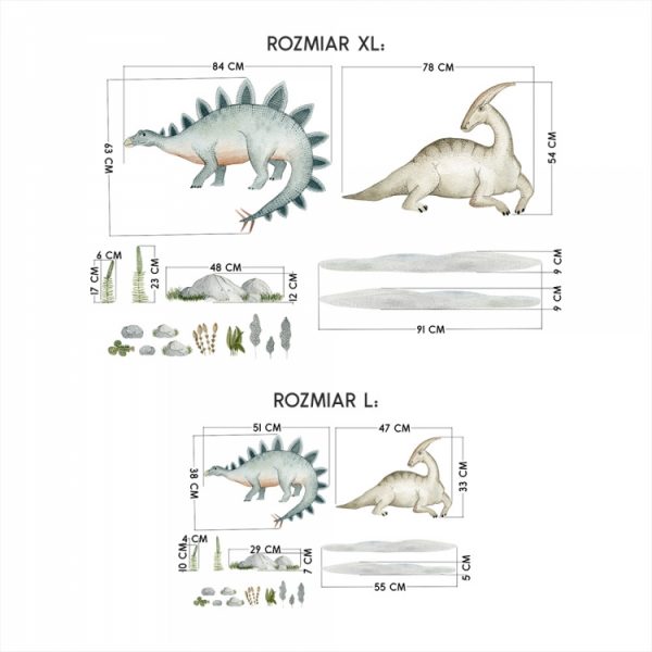 Naklejka na Ścianę Dinozaury