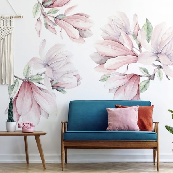 naklejka kwiaty magnolie